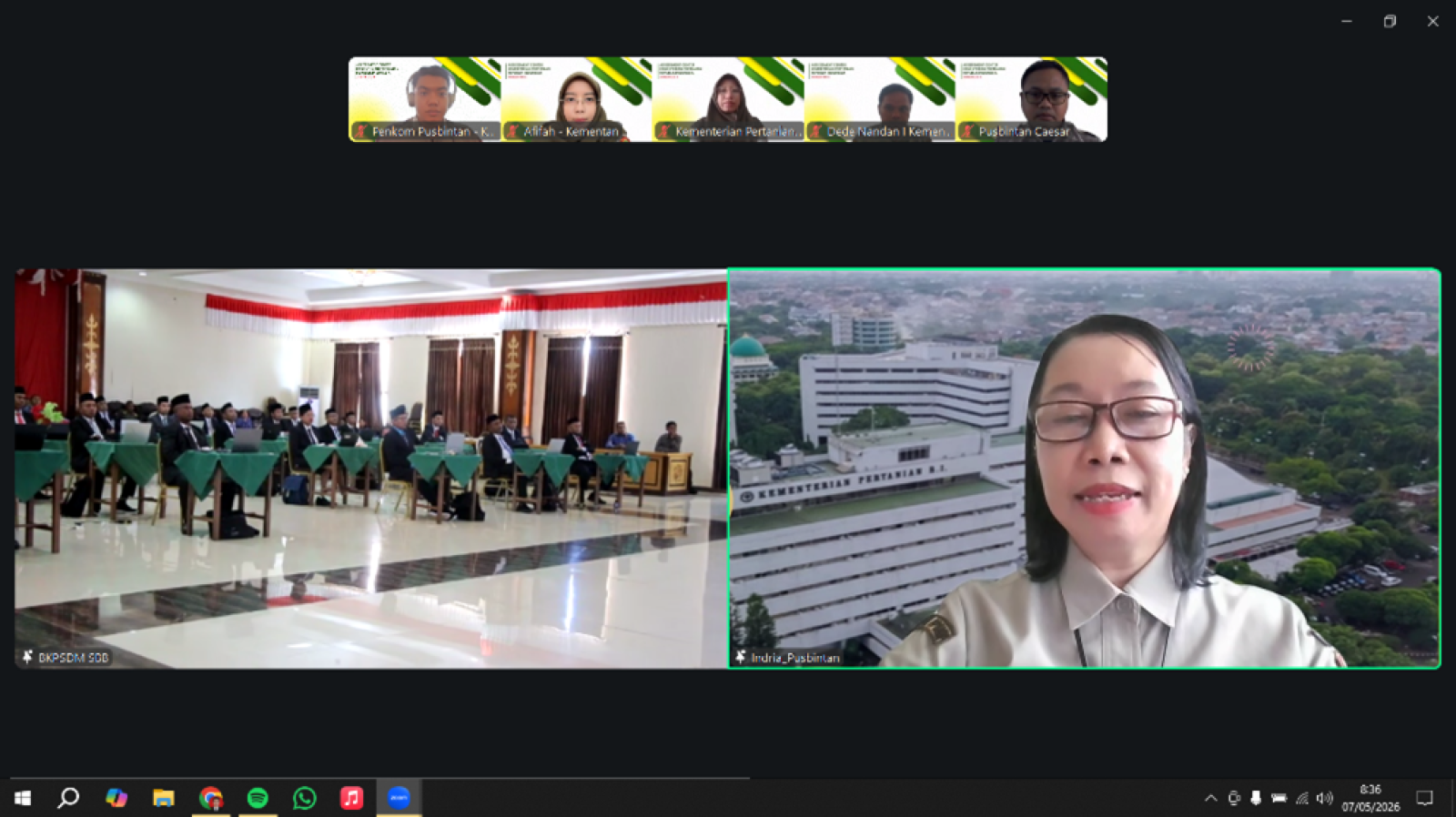 Pusat Penilaian dan Pengembangan Kompetensi ASN Pertanian Fasilitasi Seleksi Terbuka JPT Pratama Kabupaten Seram Bagian Barat secara Hybrid