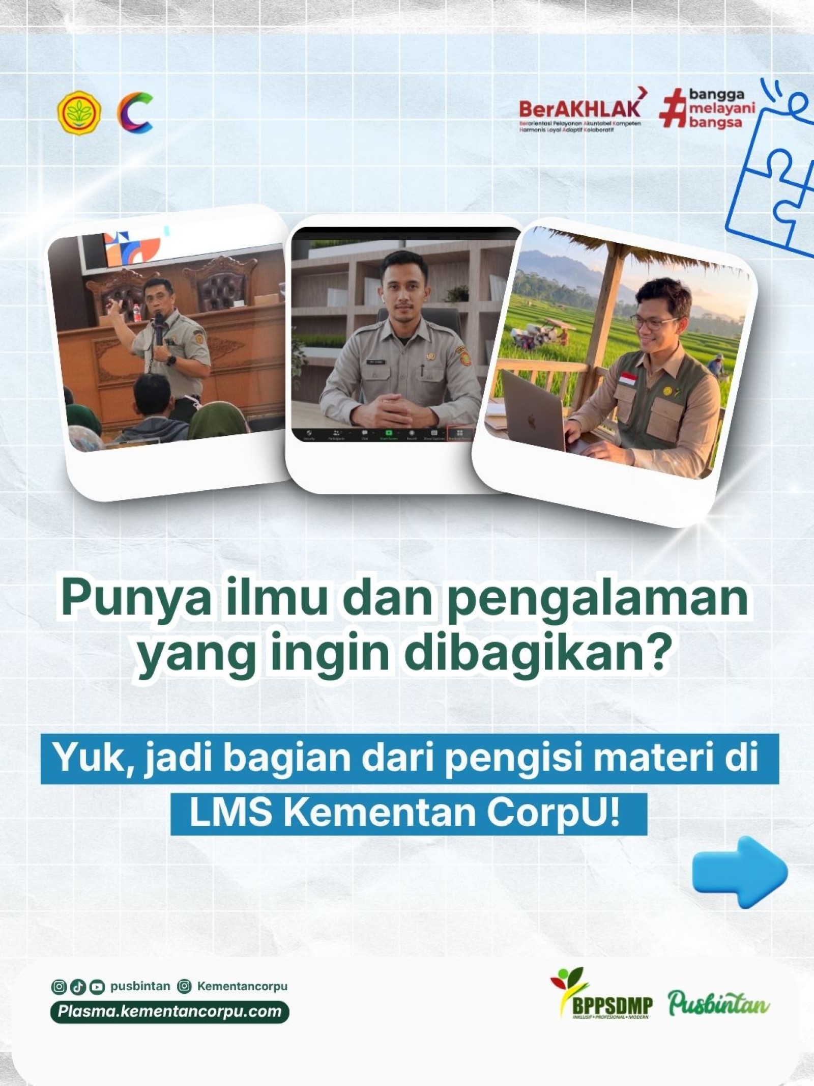 Gabung Jadi Pengisi Materi LMS Kementan CorpU